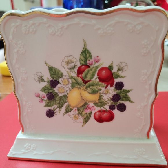 Lenox Kitchen Lenox Orchard Napkin Holder Fine Porcelin Poshmark